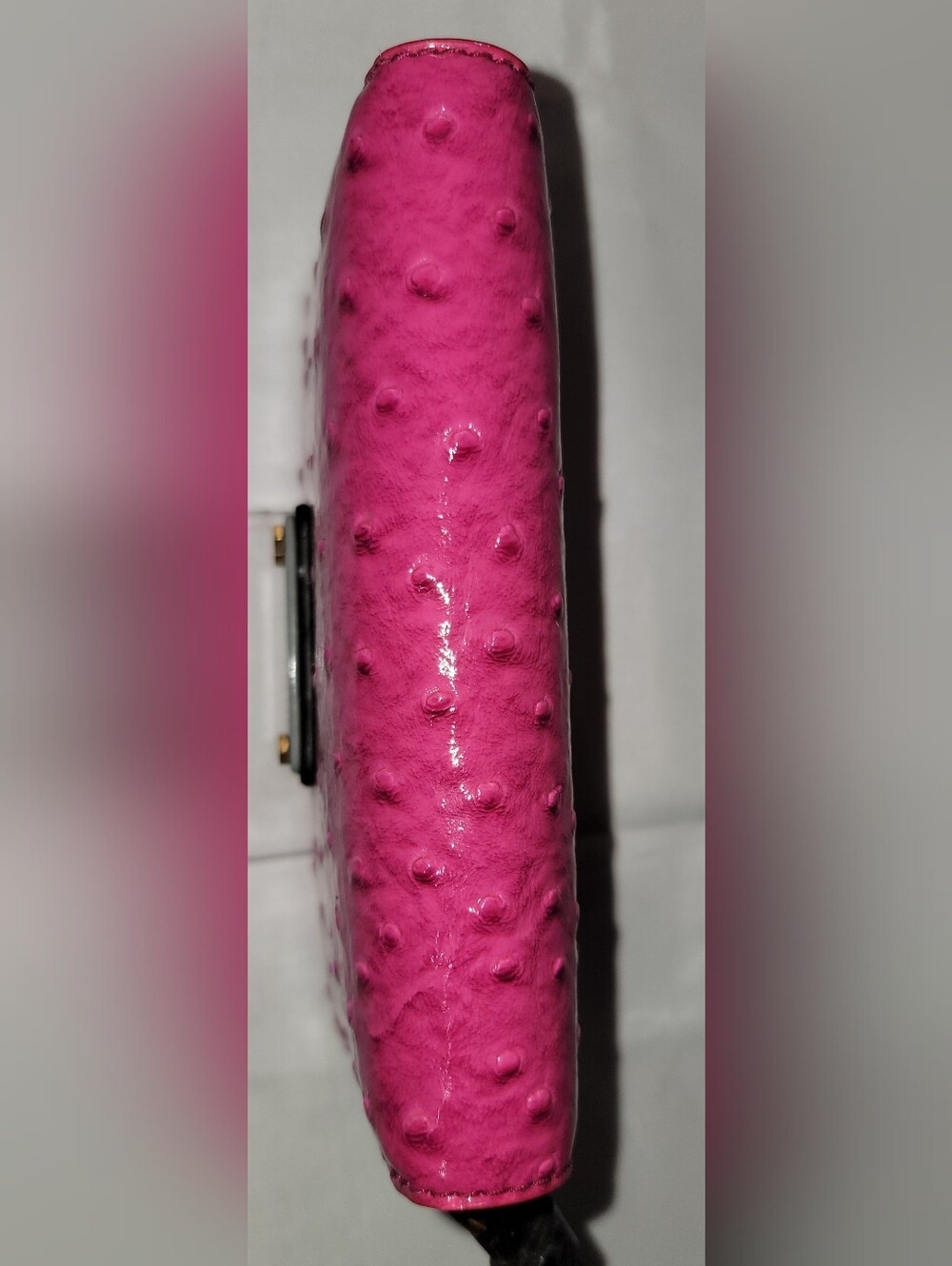 Marc by Marc Jacobs Hot Pink Ostrich-Embossed Wristlet Clutch Wallet NWT. - Picture 10 of 16